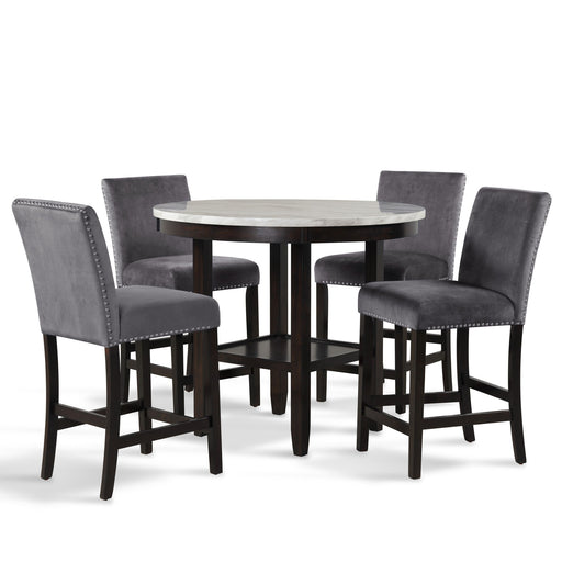 Celeste - Round Counter Table - Espresso New Classic