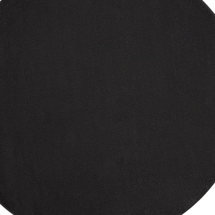 6' X 6' Round Non Skid Indoor / Outdoor Area Rug - Black