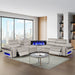 Nova - Sectional With Bluetooth Speaker, LED And Lifting Wine Cabinet Matrix Furniture Group