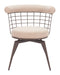 Saku - Swivel Dining Chair - Beige / Brown Zuo Modern
