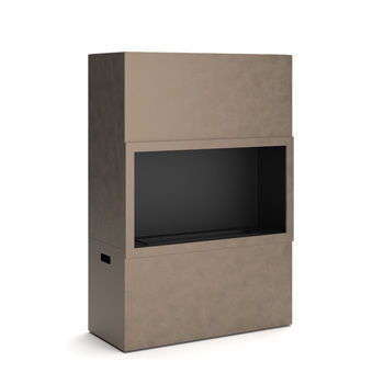 Midnight Mountain - Freestanding Fireplace - Light Brown Signature Design by Ashley®