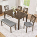 Modern Dining Set With Upholstered Chairs Home Essentials