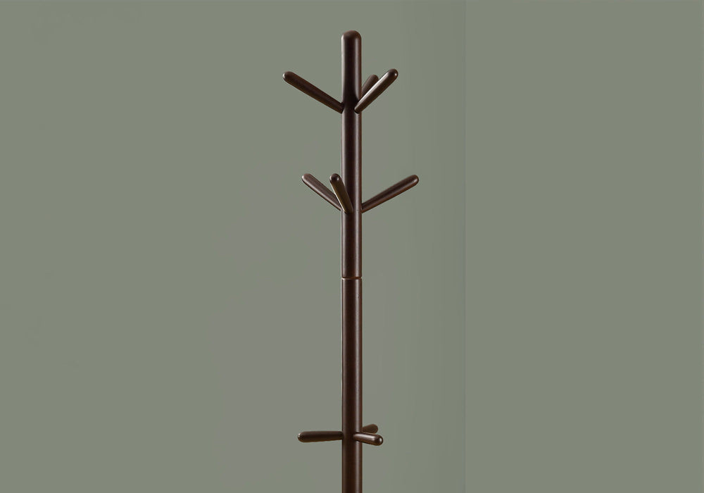 Solid Wood Coat Rack - Cappuccino