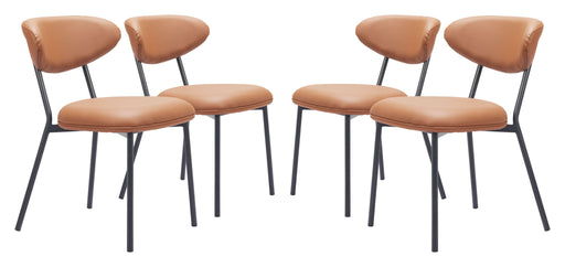 Rorun - Dining Chair (Set of 4) - Brown Zuo Modern