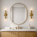 Reverie - Double Lights Bathroom Wall Sconce Over Mirror - Clear / Gold Ashcroft Furniture