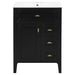Bathroom Vanity With Sink, 3 Drawers & Cabinet With 2 Tier Door Storage Rack, Soft Close Doors & Drawers Hearth and Haven