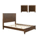 3 Piece Bedroom Set With Bed And 2 Nightstands Home Essentials