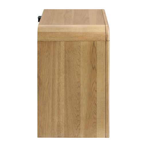 2 Drawer Nightstand With USB Charging - Brown Emerald Home