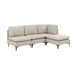 Upholstered Modular Sectional With Tall Legs, Medium Firm Seat Home Essentials