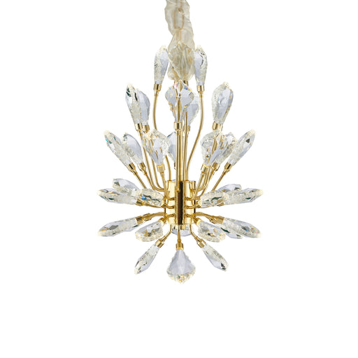 Michael Amini Lighting - Astra 18" Crystal LED Chandelier - Gold Michael Amini