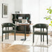 Modern Dining Upholstered Barrel Chair With Curved Back And Armrests Home Essentials