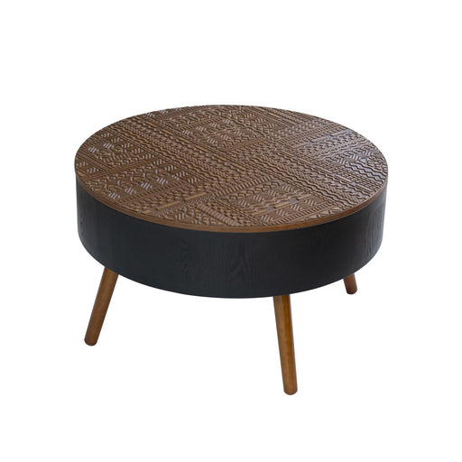 Round Coffee Table With Storage Function For Living Rooms Home Essentials