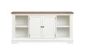Kingston - Credenza - Whisper White And Cerused Nutmeg Magnussen Furniture