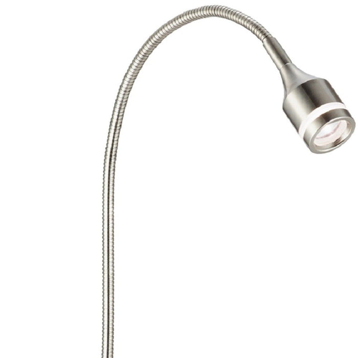 Metal LED Adjustable Desk Lamp - Brushed Steel