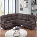 U-Shaped Sectional Sofa With Console Cup Holder, Storage Drawer, Manual Reclining Home Essentials