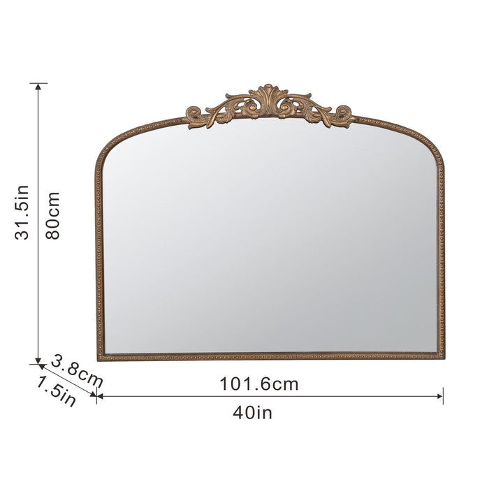 Arch Mirror, Baroque Inspired Wall Decor For Bathroom, Bedroom, Living Room Daily Nest