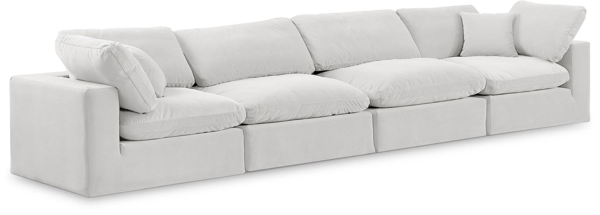 Comfy - Velvet Modular Sofa 4 Seats Meridian Furniture