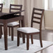 Ladder Back Design Dining Chairs (Set of 2) - Walnut Home Essentials