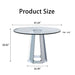 Round Dining Table For Kitchen - Silver Home Essentials