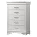 Chest, 5 Drawer Storage Furniture - White Home Essentials
