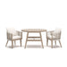 Ivory Vine - Chairs With Cushion / Table Set (Set of 3) - Beige Signature Design by Ashley®