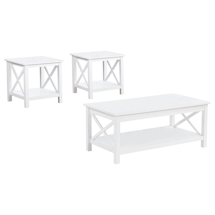 Slater - Table Set With X-Frame Design Furniture Max