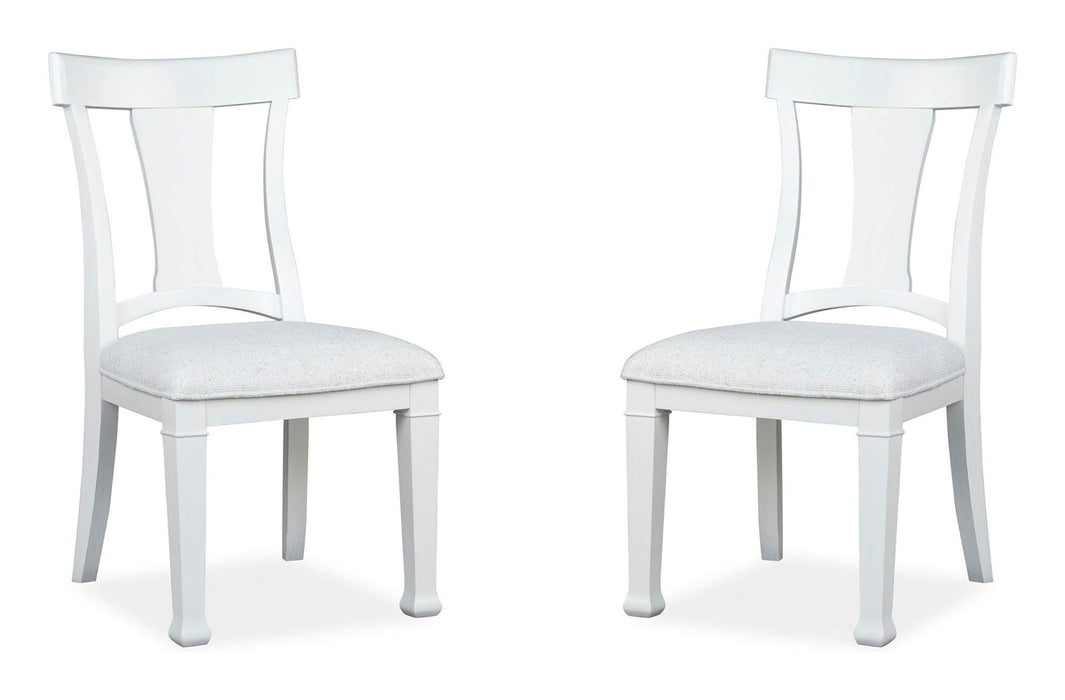 Kingston - Upholstered Side Chair (Set of 2) - Whisper White And Cerused Nutmeg Magnussen Furniture