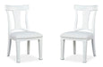 Kingston - Upholstered Side Chair (Set of 2) - Whisper White And Cerused Nutmeg Magnussen Furniture