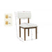 Contemporary Upholstered Dining Chairs (Set of 2) Home Essentials