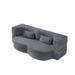 Modern Floor Sofa With 2 Pillows, Twin Size For Living Room Home Essentials