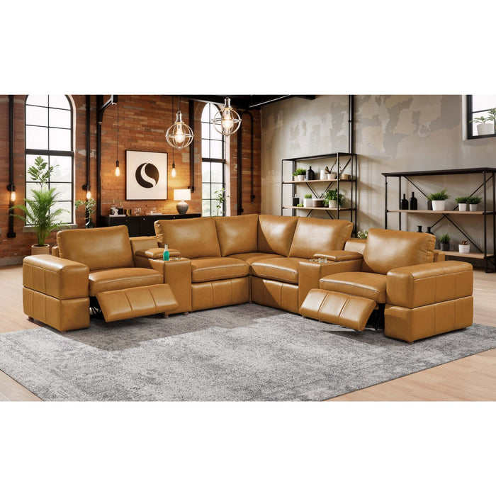 Upholstered Large Arms Sectional With Recliner Seats Home Essentials