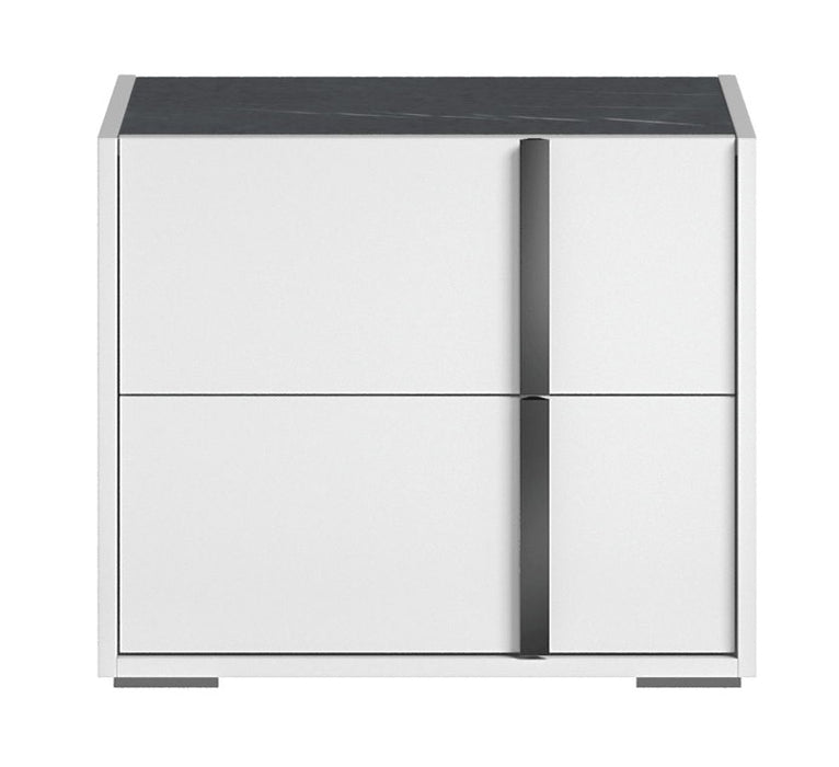 Bianca - Marble Nightstand - White Status Italy
