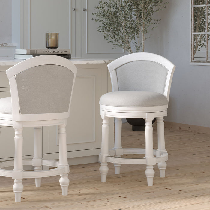 Barrel Back Stool With Swivel Home Essentials