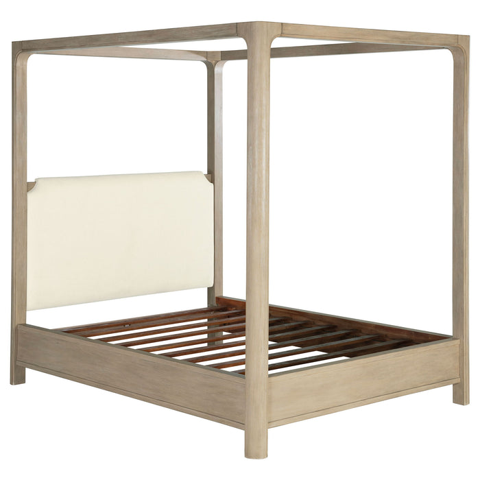 Flores - Eastern King Canopy Bed - Mango Color Furniture Max
