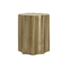 Drum Accent Side Table, Stylish Scalloped Design 8th Street