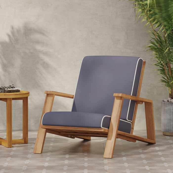 Outdoor Club Chair, Patio Lounge Chair With Removable Cushion Noble House