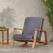 Outdoor Club Chair, Patio Lounge Chair With Removable Cushion Noble House