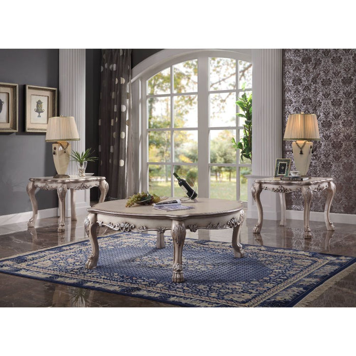 Dresden - Coffee Table - Vintage Bone White ACME