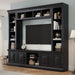 TV Stand With Hutch, Large Entertainment Center With Adjustable Shelves Hearth and Haven
