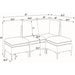 Upholstered Modular Sectional With Tall Legs, Medium Firm Seat Home Essentials