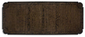 Maylee - 11 Pc. - Dining Extension Table, 4 Side Chairs, 2 Arm Chairs, Storage Bench, Buffet And Hutch - Dark Brown Signature Design by Ashley®