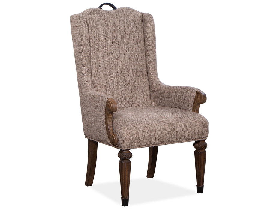 Durango - Wood Upholstered Host Arm Chair (Set of 2) - Willadeene Brown Magnussen Furniture