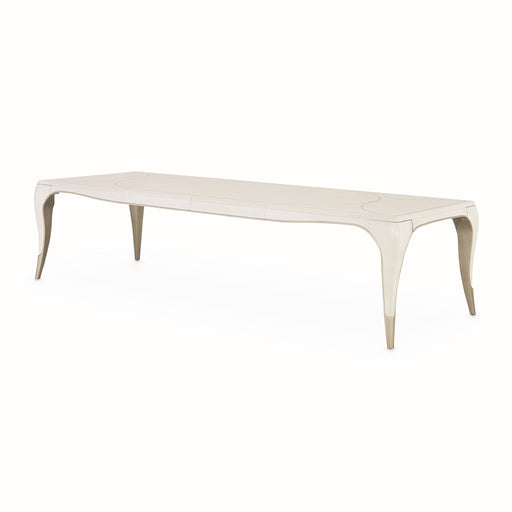 London Place - Rectangular Dining Table - Creamy Pearl Michael Amini