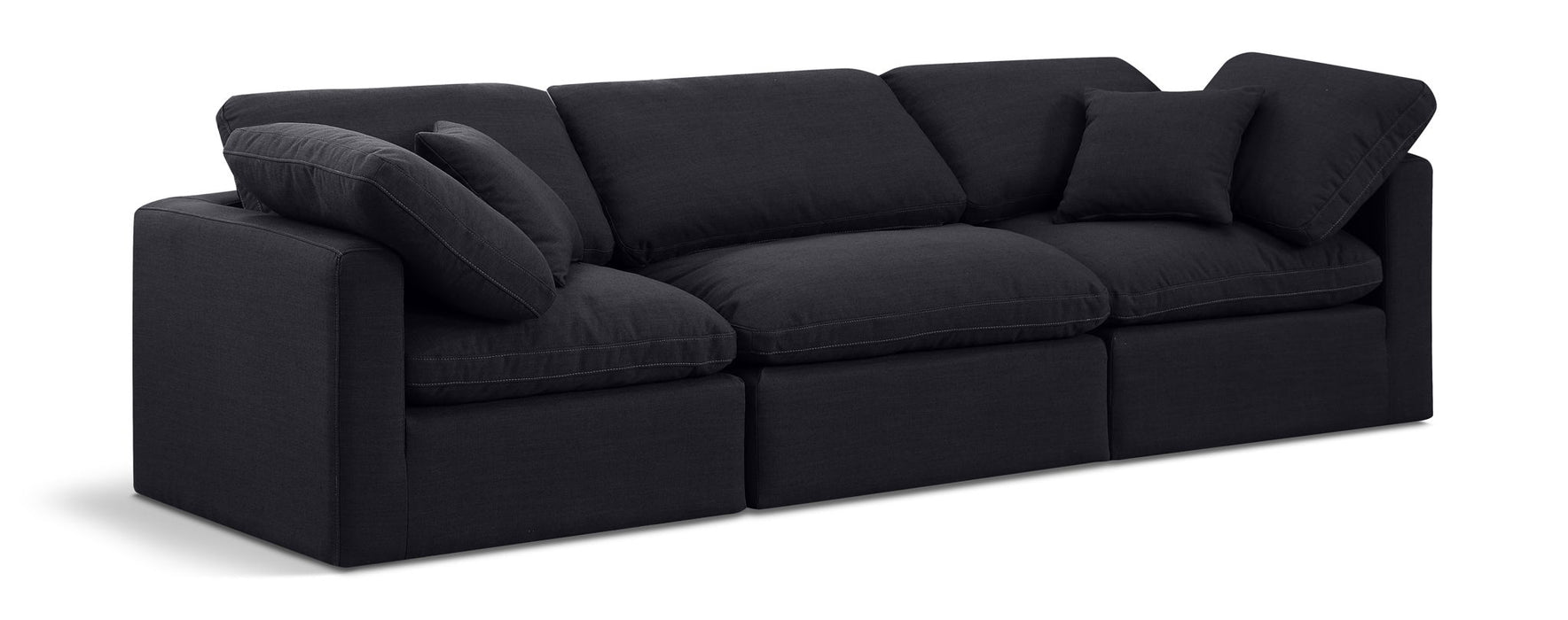 Indulge - Linen 3 Seat Modular Sofa Meridian Furniture