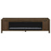Alamitos - Electric Fireplace TV Stand With Flame Visualizer - Pine Wood Furniture Max
