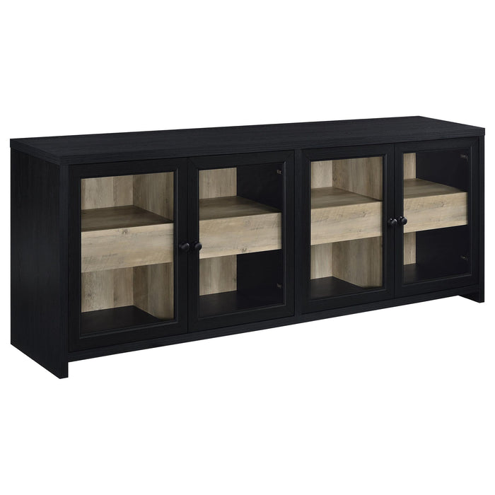 Kennison - 3 Piece Entertainment Center - Black Furniture Max