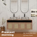 Bathroom Vanity With Art Sink, 2 Soft Close Doors, Float Mounting Design Home Essentials