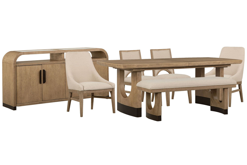 Tristan - Extendable Trestle Dining Table Set Magnussen Furniture