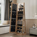 Swivel Jewelry Cabinet With Full Length Mirror Daily Nest