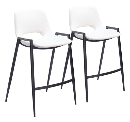 Desi - Counter Chair With Black Legs (Set of 2) Zuo Modern